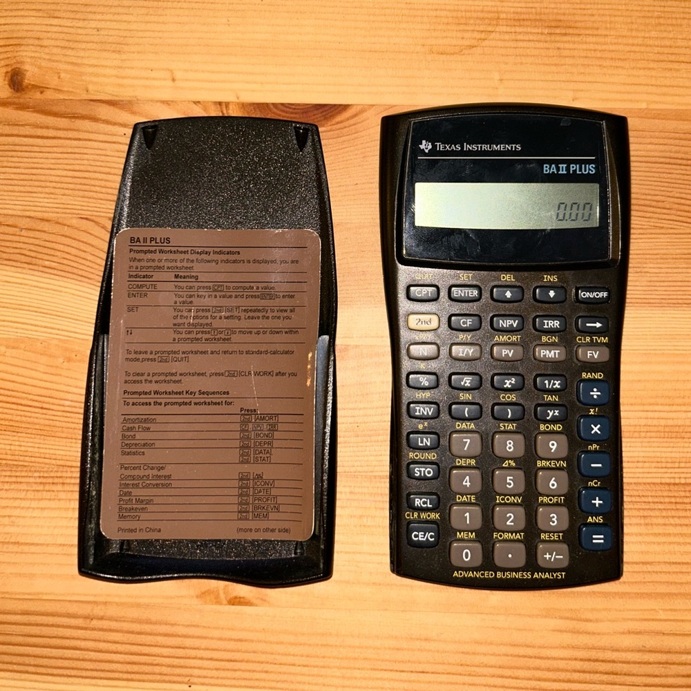 Texas Instruments BA II Plus Financial Calculator - Picture 3 of 5